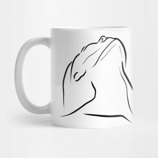 Minimalist Abstract Woman Body Line Mug